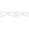 Ekena Millwork Palmer Architectural Grade PVC Running Trim, 6"H x 5/8"P x 48"L RUNP06X0625X48PAL - alternate 1